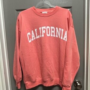 Reflex Coral Crewneck Sweatshirt unisex size medium